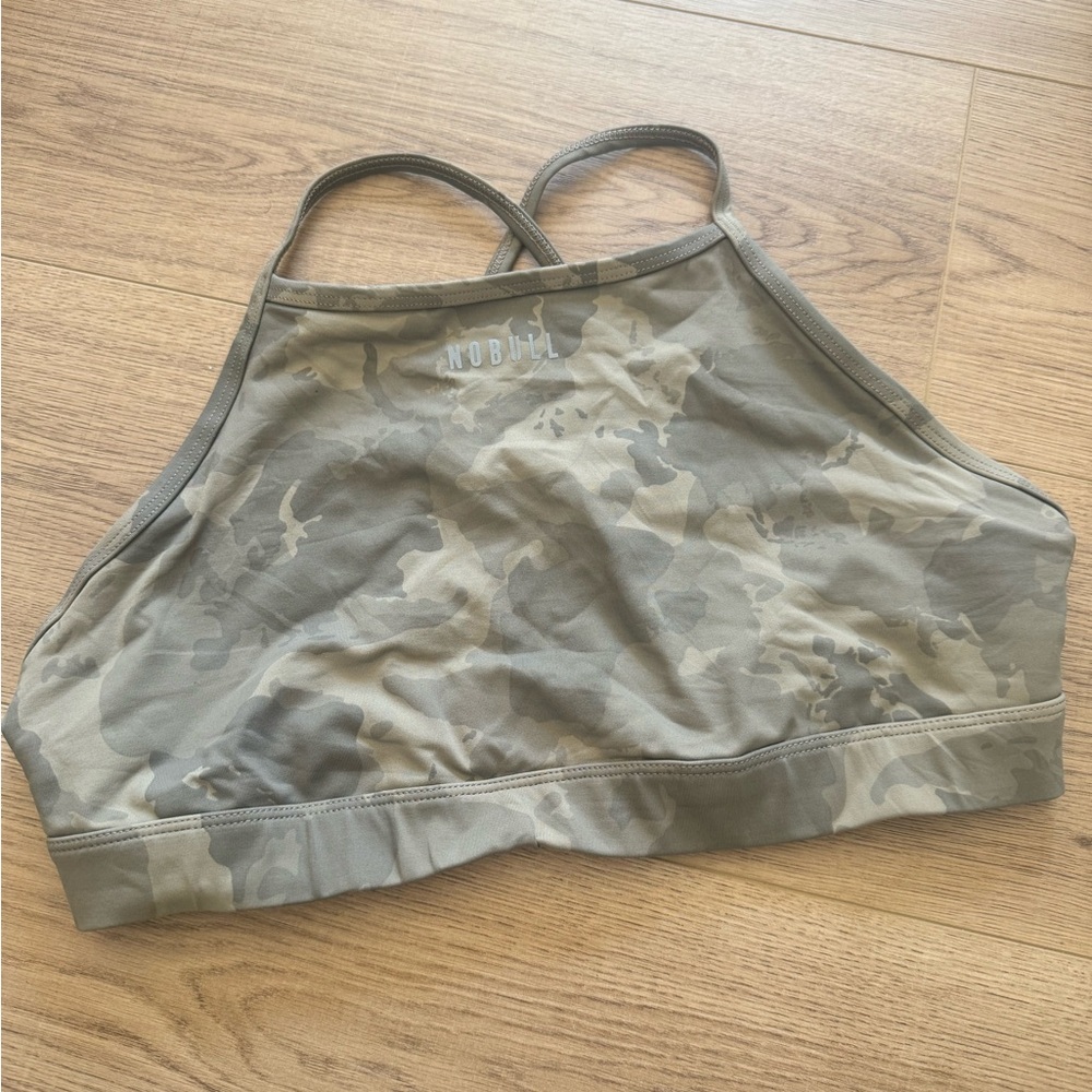 NOBULL Olive Camouflage Sports Bra